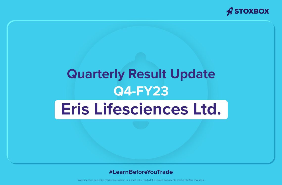 Eris Lifesciences Ltd Quarterly Result Update